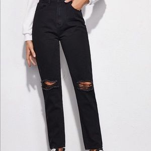 jeans SMALL. black NWOT